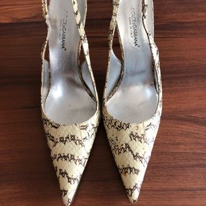 End of summer sale Dolce and gabbana  python heels
